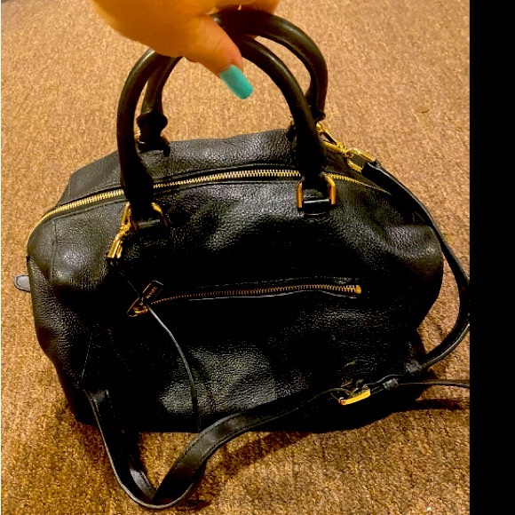 NWT Michael Kors Black Pebbled Leather Kirby Satchel purse pocketbook handbag - Picture 4 of 8